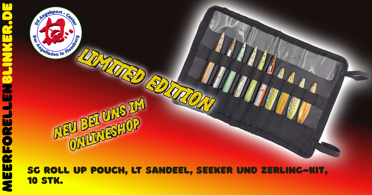 SG Roll Up Pouch, LT Sandeel, Seeker und ZerlingKit